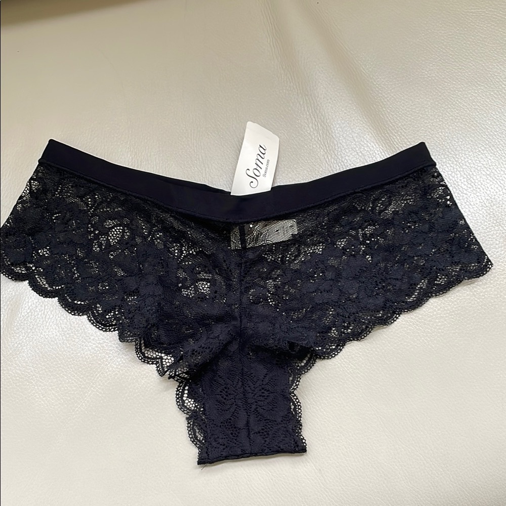 Soma Women's Black Lace Panties